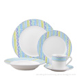 Factory Hot Selling Ceramic Dish Plate With Decal